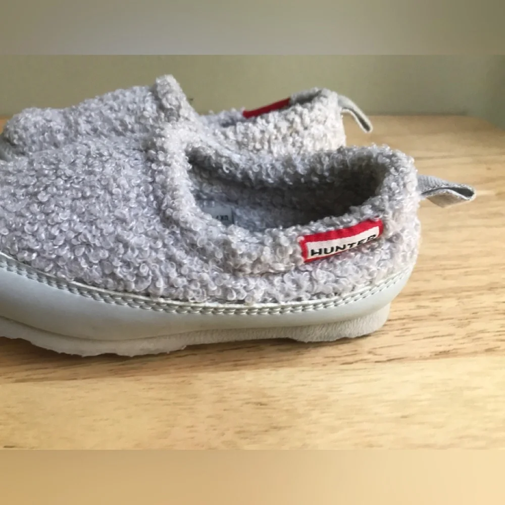 Hunter All Purpose Toddler Water Resistant Fleece Slipper Grey Size: US 8 EUR 24
